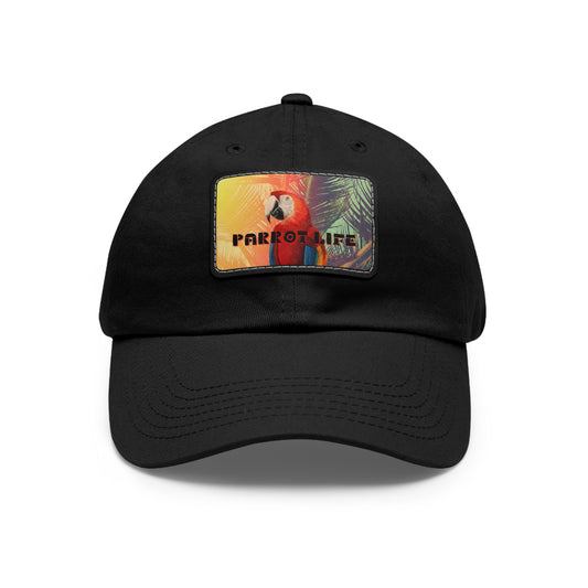 Parrot Life® Dad Hat with Faux Leather Patch