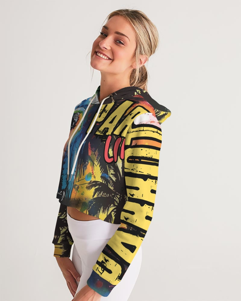Parrot Life Women's Cropped Hoodie