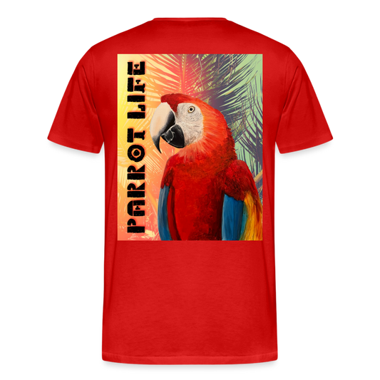 Parrot Life Ringo Logo Mens T-Shirt Sizes to 5XL - red