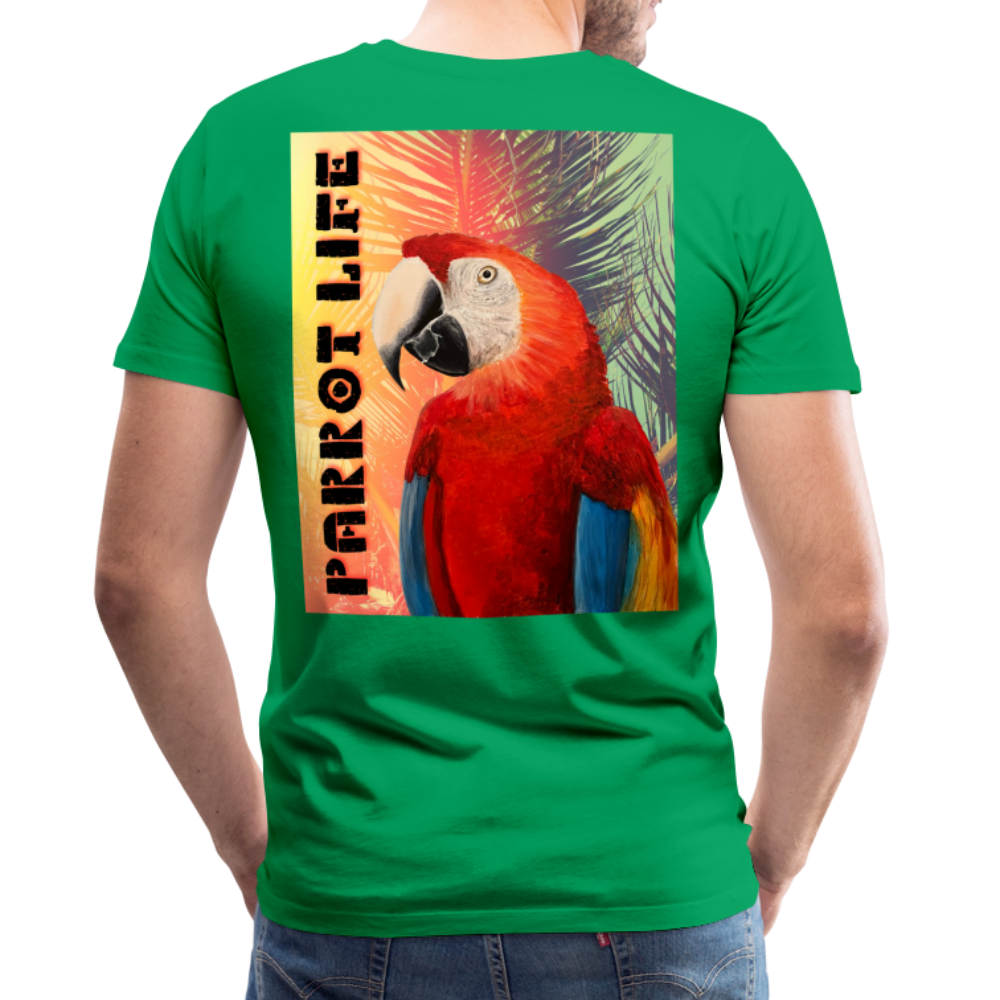 Parrot Life Ringo Logo Mens T-Shirt Sizes to 5XL - kelly green
