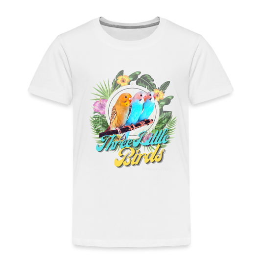 Parrot Life Three Little Birds Toddler T-Shirt - white
