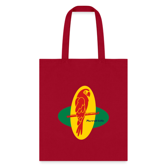 Parrot Life Tote Bag - red