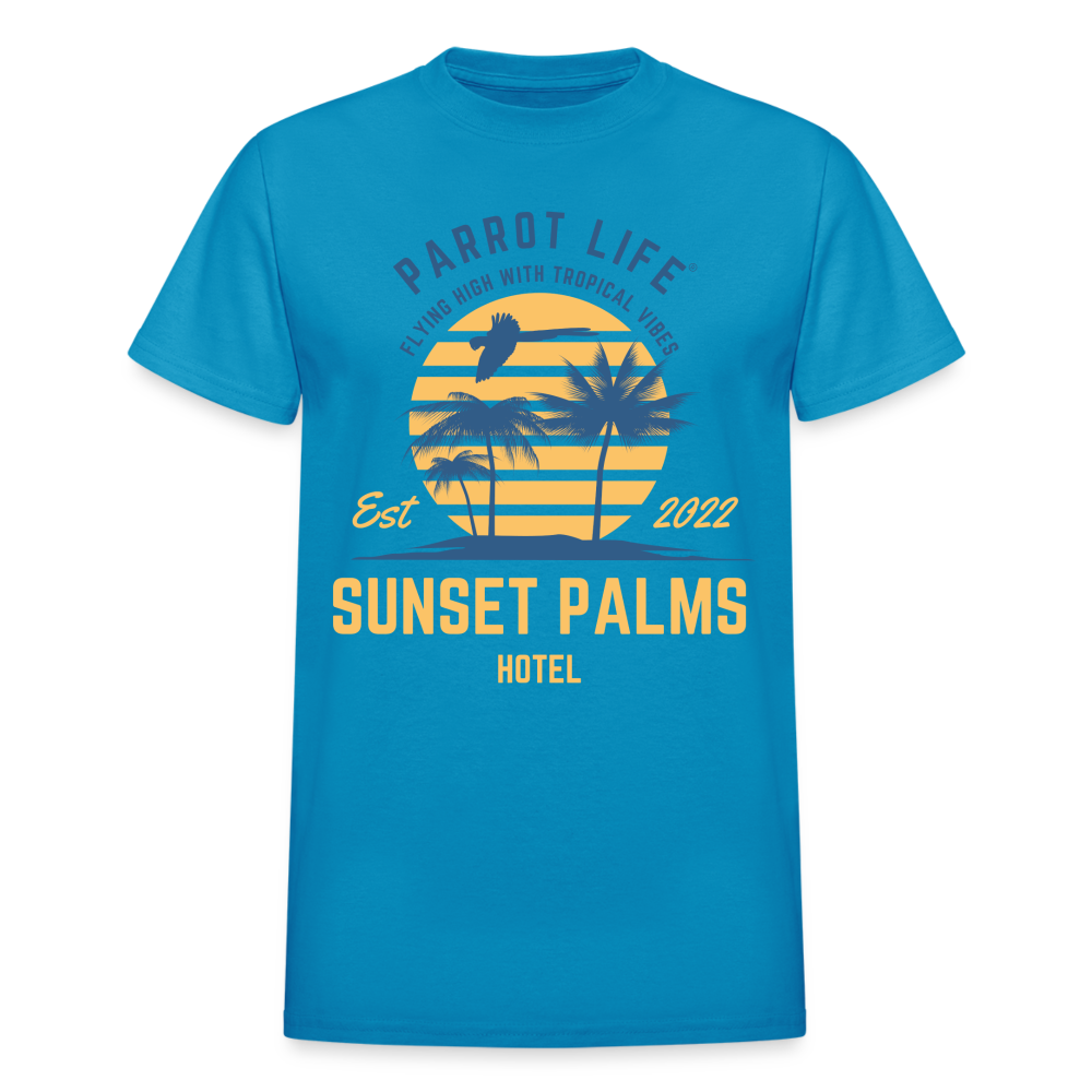 Parrot Life Ultra Cotton Adult T-Shirt - turquoise