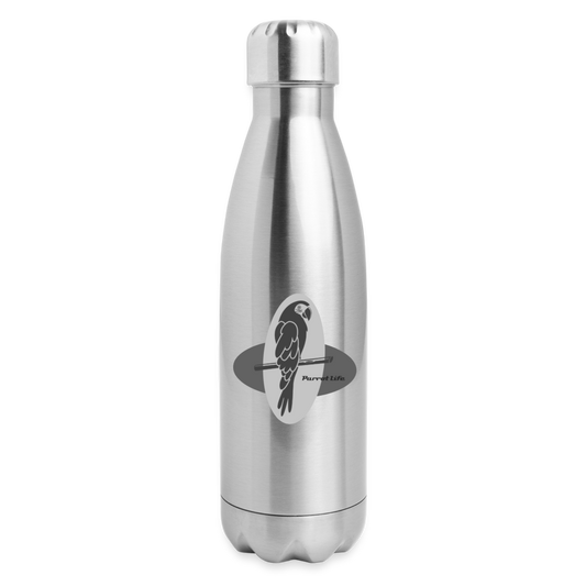 Parrot Life Insulated Stainless Steel Water Bottle - silver