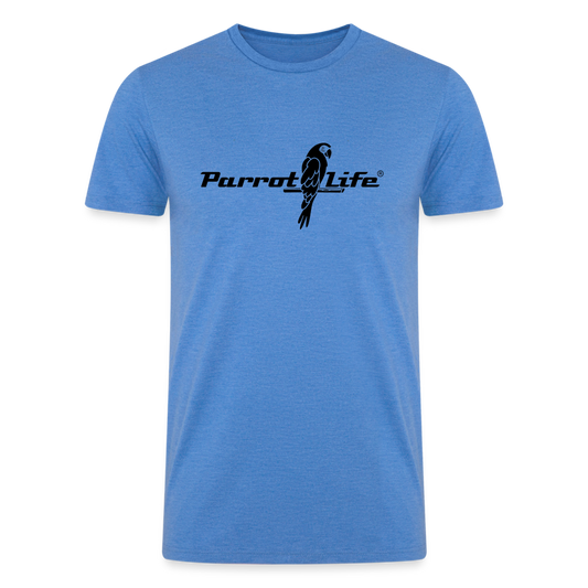 Parrot Life® Men’s Tri-Blend Sustainable Organic T-Shirt -  heather blue