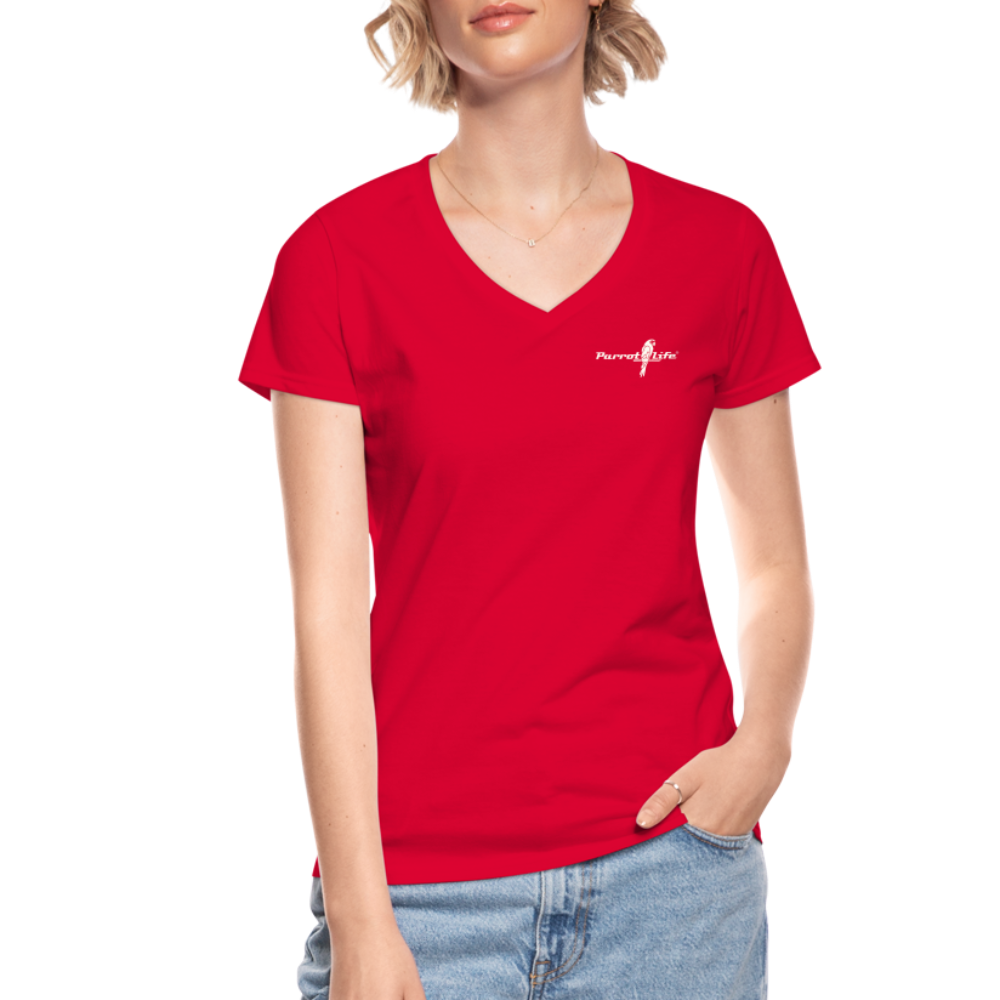 Parrot Life® Women's V-Neck T-Shirt - red