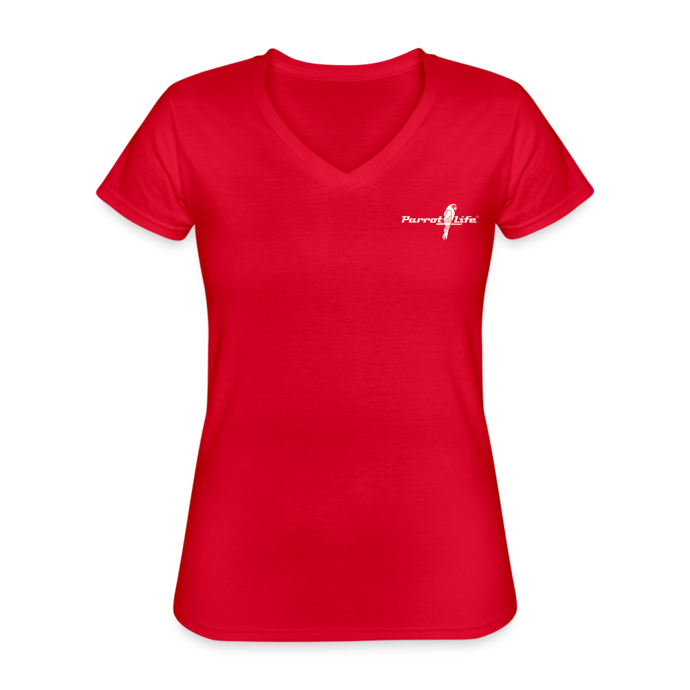 Parrot Life® Women's V-Neck T-Shirt - red