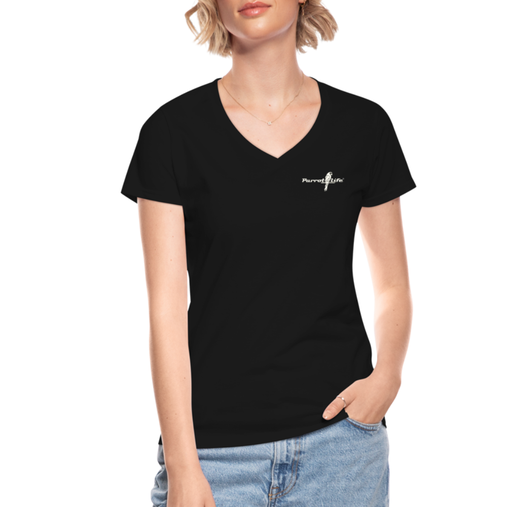 Parrot Life® Women's V-Neck T-Shirt - black