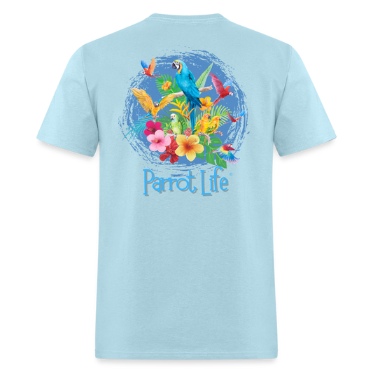 Parrot Life® Parrots Unisex Classic T-Shirt - powder blue