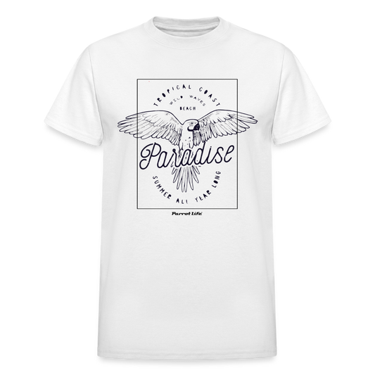 Parrot Life® Tropical Coast Paradise Ultra Cotton Adult T-Shirt - white