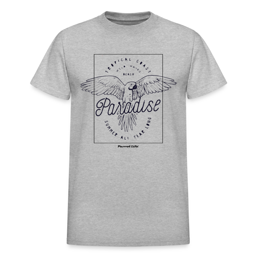 Parrot Life® Tropical Coast Paradise Ultra Cotton Adult T-Shirt - heather gray
