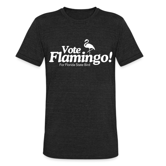 Flamingo for Florida Unisex Tri-Blend T-Shirt - heather black